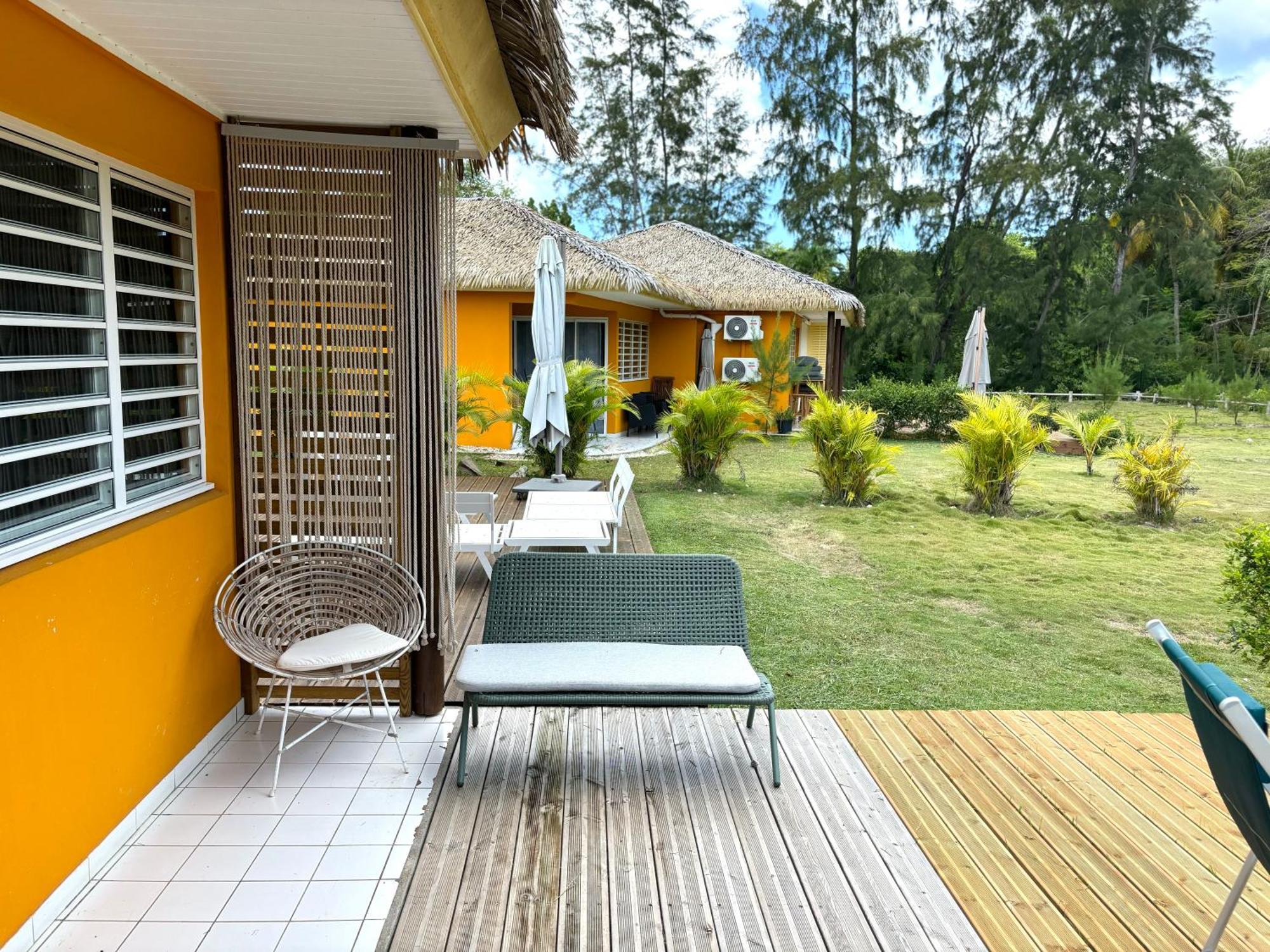 Bungalow La Kawannaise - Piscine, Terrasse, Plage Grand-Bourg  Zewnętrze zdjęcie